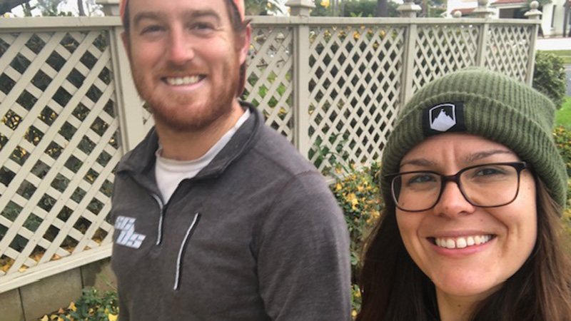Carter Wiese ’14, left, and Kristina De La Torre ’14